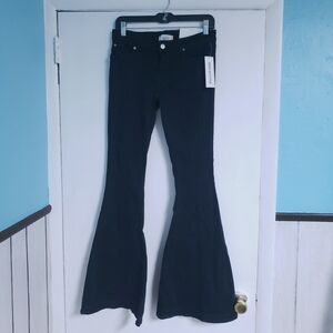 BDG Urban Outfitters Women's Extreme Flare Black Denim Pants Jeans